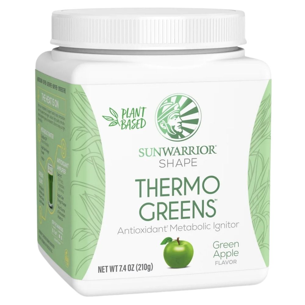 Sunwarrior Shape Thermo Greens, zielone jabłko - 210 g