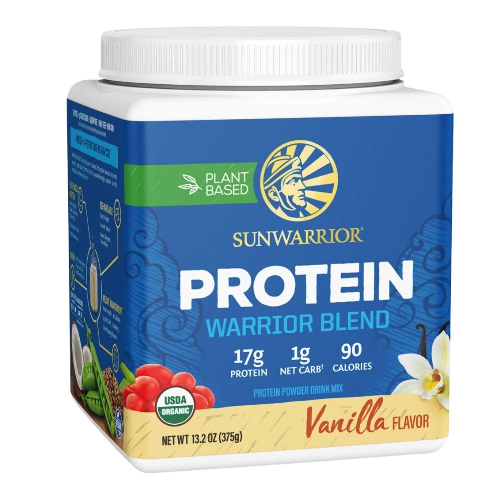 Sunwarrior Protein Warrior Blend Białko roślinne waniliowe - 375 g