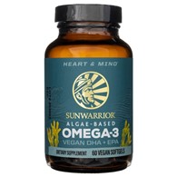 Sunwarrior Omega-3 auf Algenbasis Veganes DHA EPA - 60 Weichkapseln