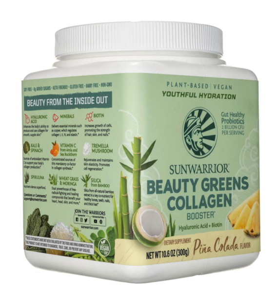 Sunwarrior Beauty Greens Collagen Booster Pina Colada - 450 g