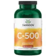 Swanson Witamina C 500 mg z dziką różą - 250 kapsułek