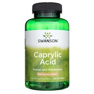 Swanson Kyselina kaprylová 600 mg - 60 měkkých gelů