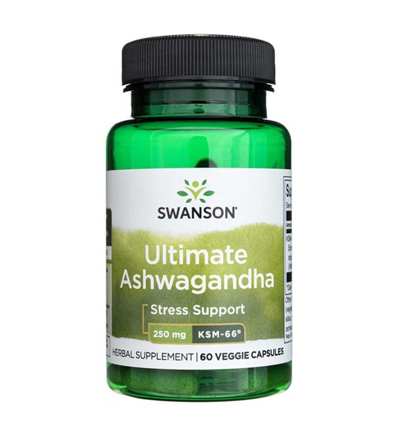 Swanson Ultimate Ashwagandha KSM-66 250 mg - 60 veg. kapslí