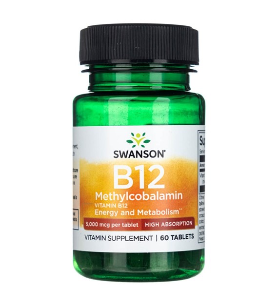 Swanson Vitamin B12 Methylcobalamin 5000 mcg - 60 tablet