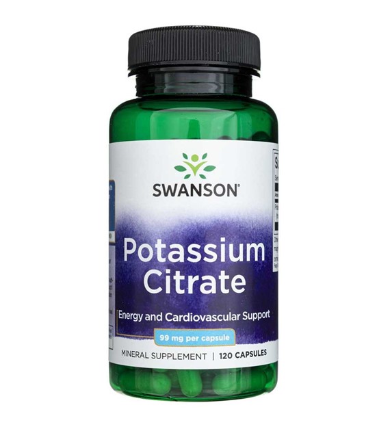 Swanson Potassium Citrate 99 mg - 120 Capsules