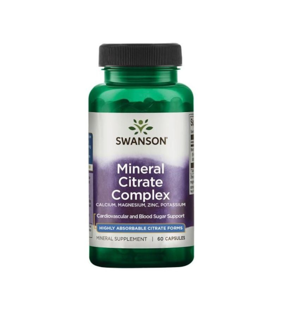 Swanson Mineral Citrate Complex (Kompleks Cytrynianów) - 60 kapsułek