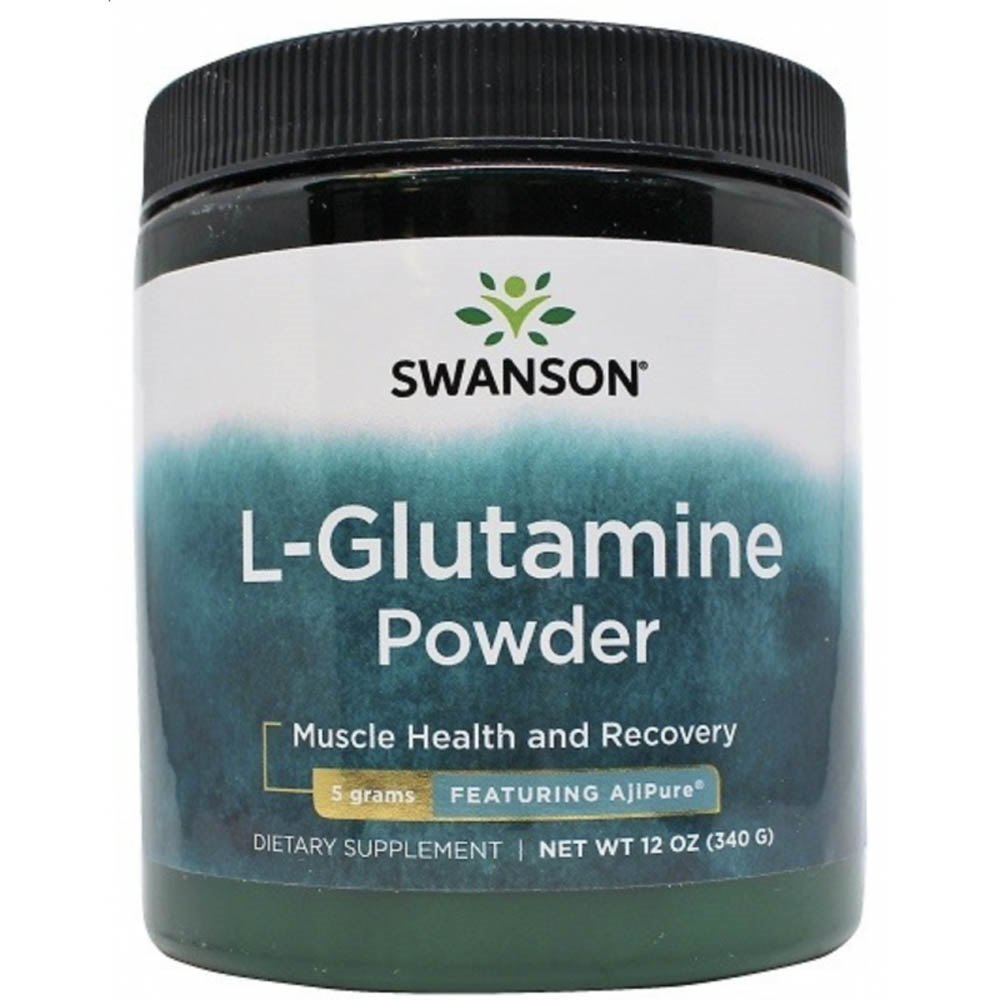 Swanson AjiPure L-Glutamina w proszku - 340 gramów