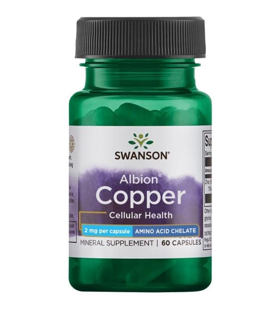 Swanson Albion Copper 2 mg - 60 kapslí