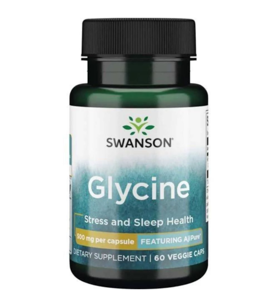 Swanson AjiPure Glicyna 500 mg - 60 kapsułek