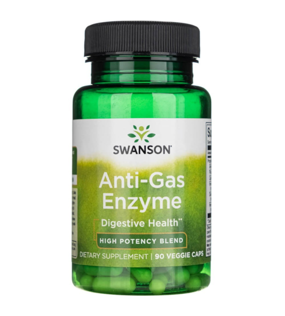 Swanson Anti-Gas Enzyme 40 mg - 90 Veg Capsules