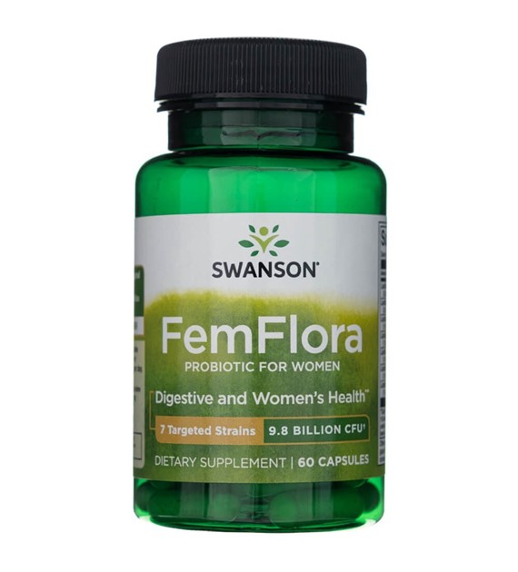 Swanson FemFlora Probiotika pro ženy - 60 kapslí