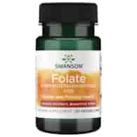 Swanson Folate 5-Methyltetrahydrofolic Acid 800 mcg - 30 Veggie Caps