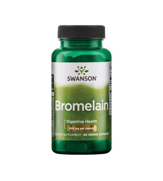 Swanson Bromelina Maksymalna Moc 1200 GDU - 60 kapsułek
