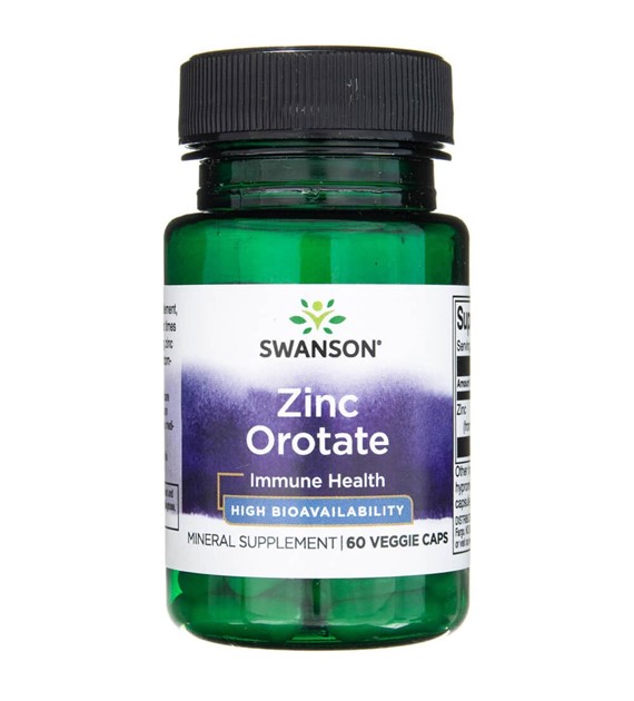 Swanson Zinc Orotate 10 mg - 60 Veg Capsules