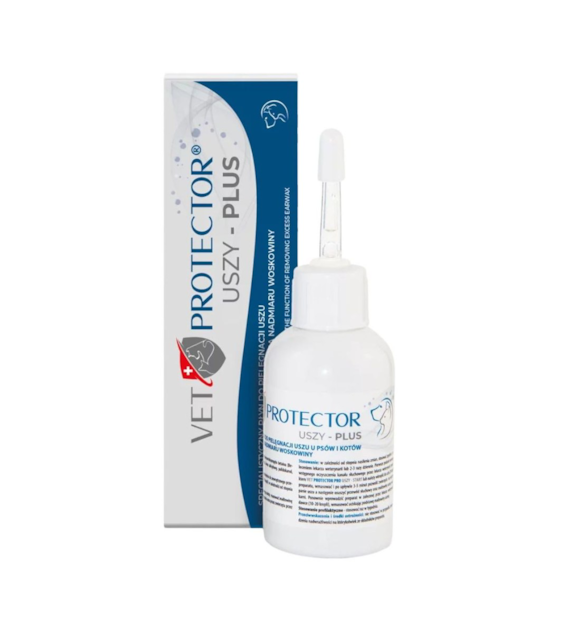 JM Sante Vet Protector Uszy Plus Płyn do pielęgnacji uszu psa i kota - 50 ml