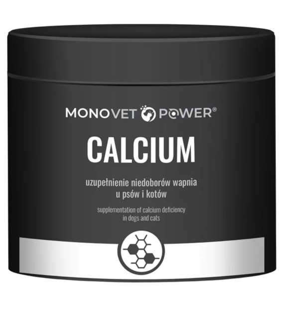 JM Sante Monovet Power Calcium Proszek wapniowy dla psów i kotów - 120 g