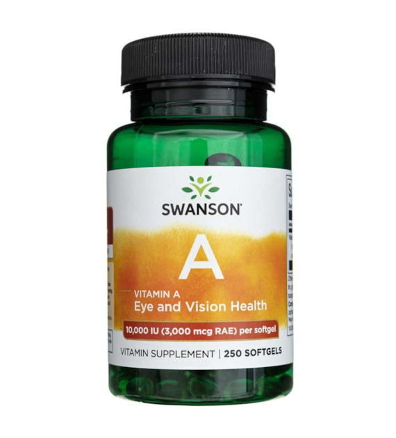 Swanson Witamina A 10 000 IU - 250 kapsułek