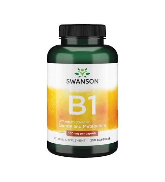 Swanson Witamina B-1 (Tiamina) 100 mg - 250 kapsułek