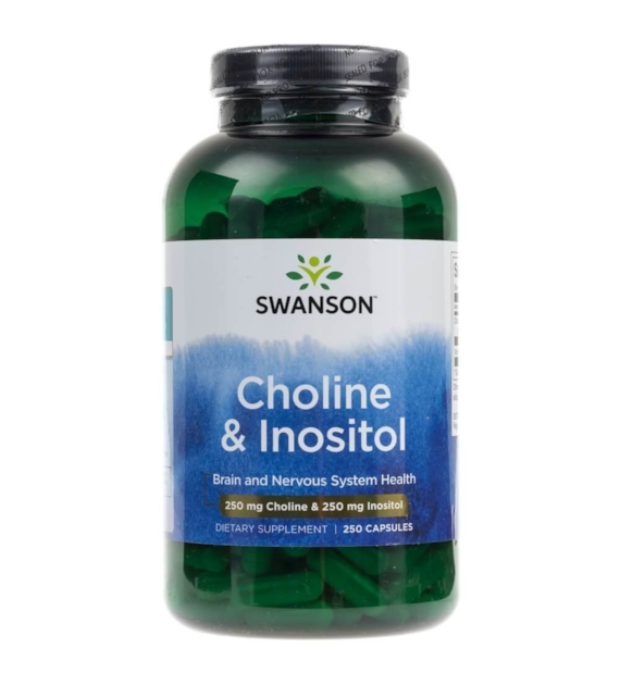 Swanson Cholina & Inozytol - 250 kapsułek