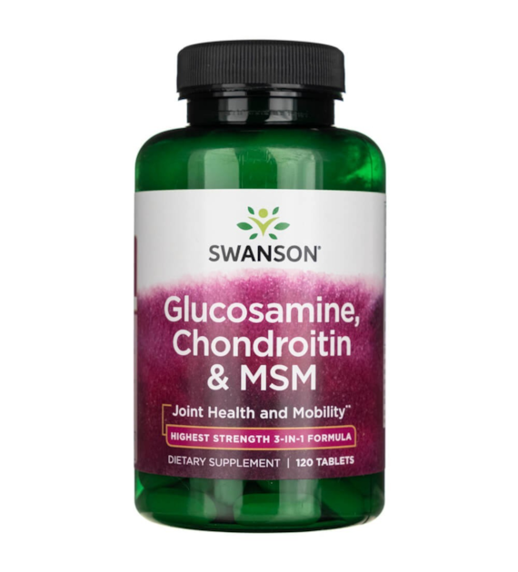 Swanson Glukosamin, chondroitin a MSM - 120 tablet