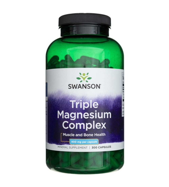 Swanson Triple Magnesium Complex (kompleks 3 form magnezu) - 300 kaps