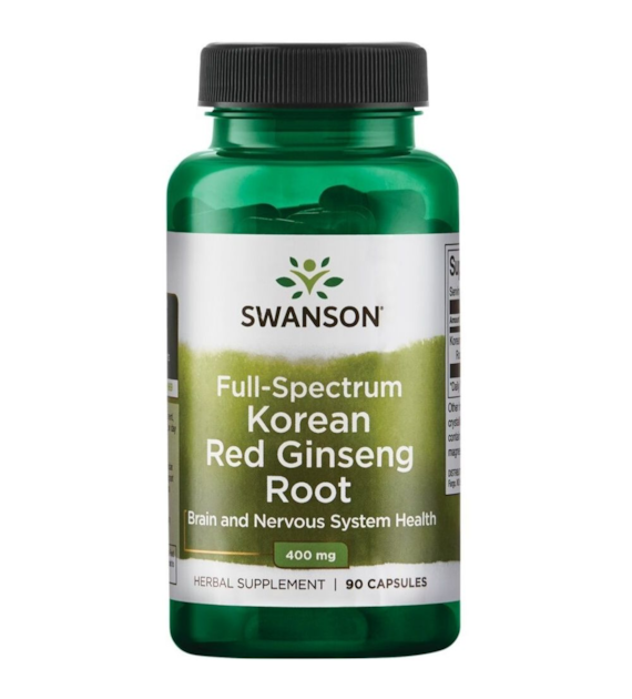Swanson Full Spectrum Czerwony Żeń-szeń koreański 400 mg - 90 kapsułek