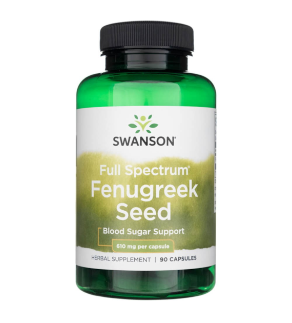 Swanson Fenugreek Seed 610 mg - 90 Capsules