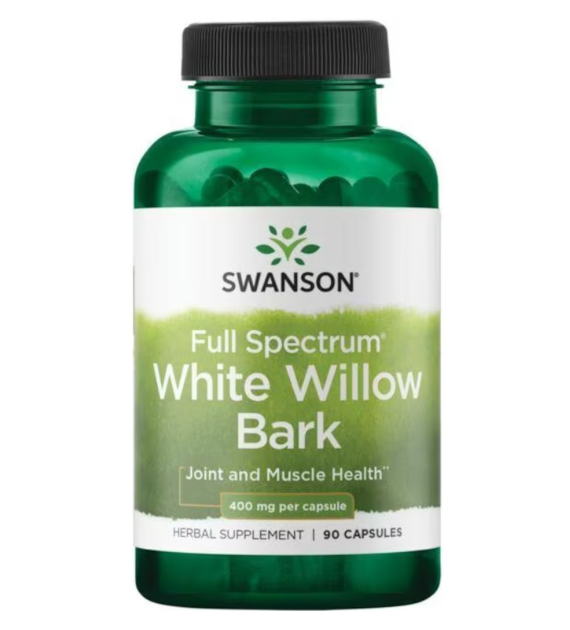 Swanson White Willow Bark (kora wierzby białej) 400 mg - 90 kapsułek