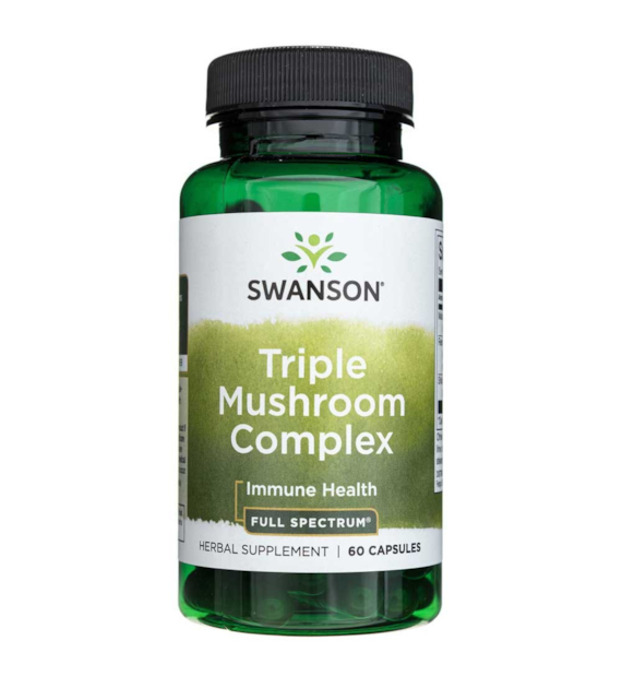 Swanson Full Spectrum Triple Mushroom Complex - 60 kapslí