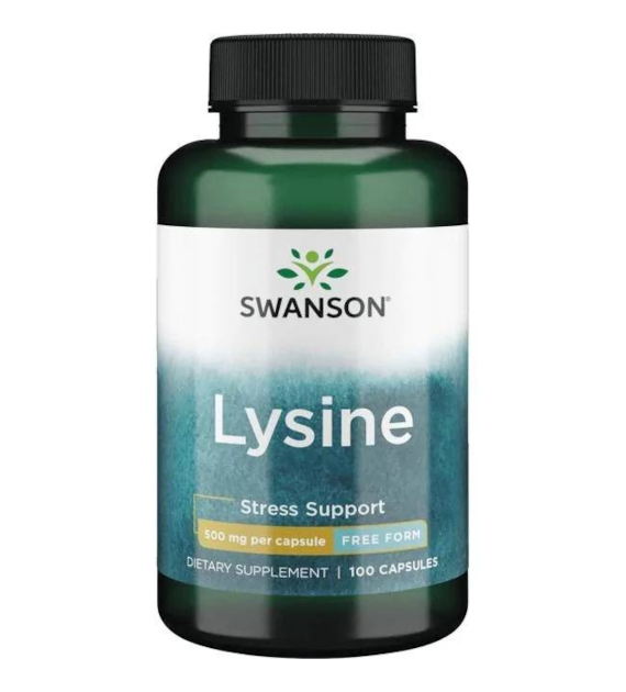 Swanson L-Lysine 500 mg - 100 Capsules