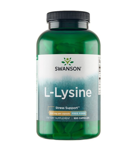 Swanson L-Lysine (L-Lizyna) 500 mg - 300 kapsułek