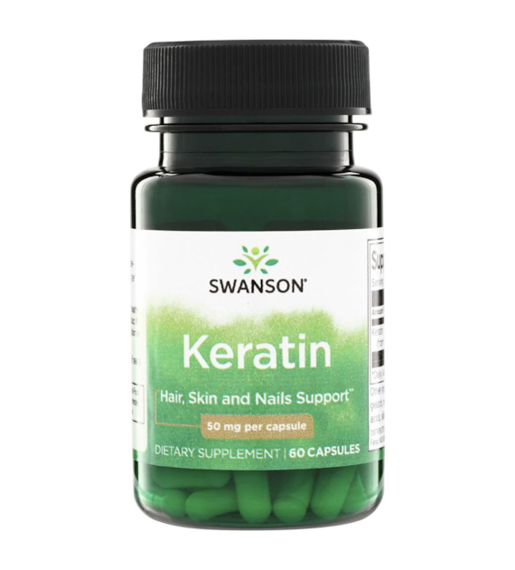 Swanson Keratyna (Keratin) 50 mg - 60 kapsułek