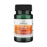 Swanson Witamina B12 1000 mcg + Folian, smak truskawkowy - 100 pastylek do ssania