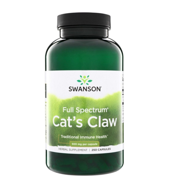 Swanson Koci Pazur (Cat's Claw) 500mg - 250 kapsułek