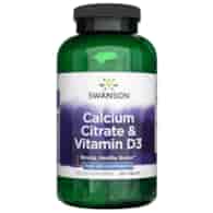 Solgar Calcium Citrate & Vitamin D3 - 250 Tablets