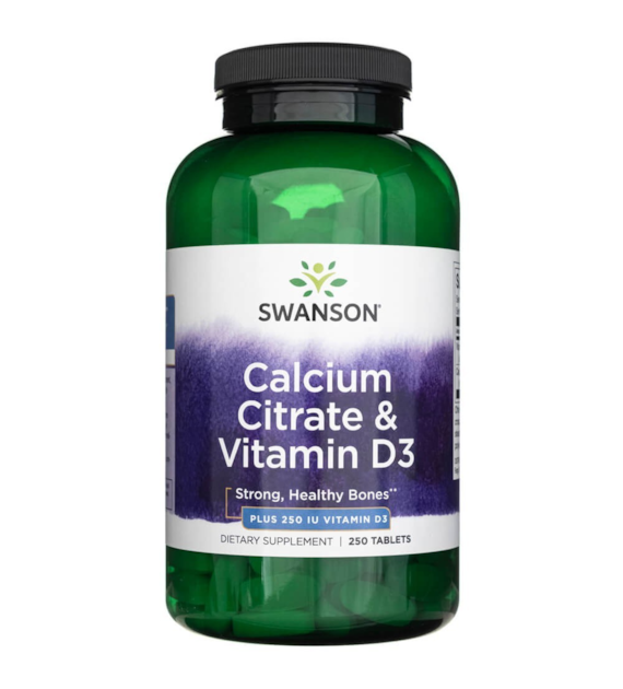 Solgar Calcium Citrate & Vitamin D3 - 250 Tablets