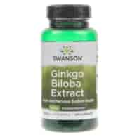 Swanson Ginkgo Biloba Extract 60 mg - 120 Capsules