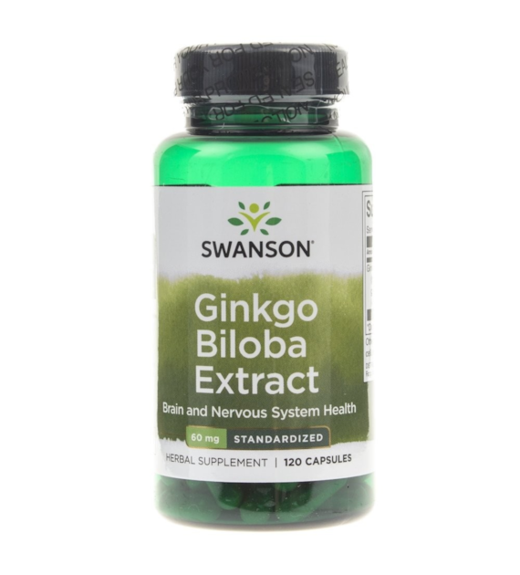 Swanson Ginkgo Biloba Extract 60 mg - 120 Capsules
