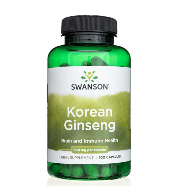 Swanson Koreanischer Ginseng 500 mg - 100 Kapseln