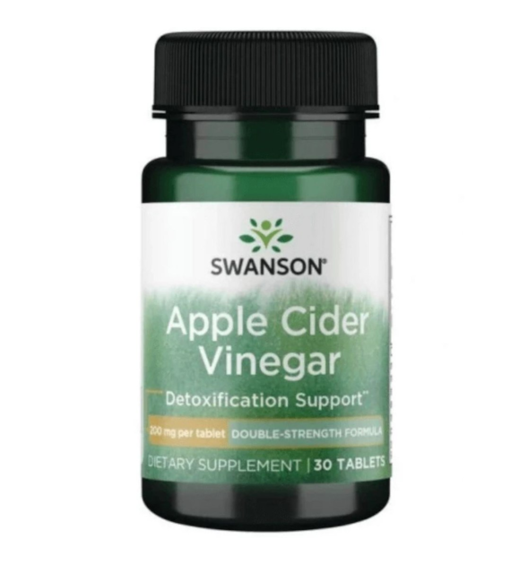Swanson Apple Cider Vinegar Double-Strength (Ocet Jabłkowy) - 30 tabletek