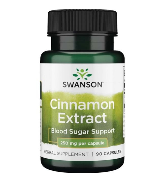 Swanson Cynamon ekstrakt 250 mg - 90 kapsułek