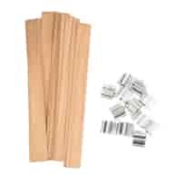 Bilovit Knoty drewniane z podstawkami 15 cm - 10 sztuk