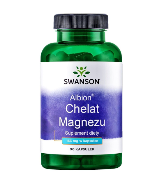 Swanson Albion Chelat Magnezu 133 mg - 90 kapsułek