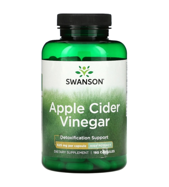 Swanson Apple Cider Vinegar (Ocet Jabłkowy) 625mg - 180 kapsułek