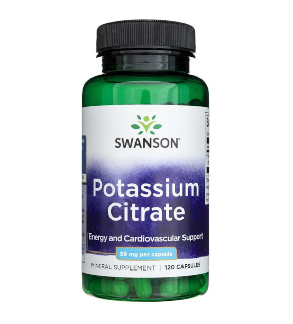Swanson Potassium Citrate (Cytrynian Potasu) - 120 kapsułek