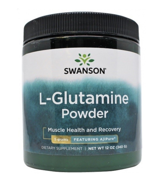 Swanson AjiPure L-Glutamina w proszku - 340 gramów