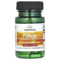 Swanson Folate 5-Methyltetrahydrofolic Acid 400 mcg - 30 Veggie Caps