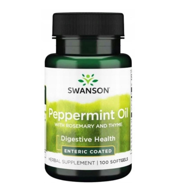 Swanson Peppermint Oil Combination - 100 kapsułek
