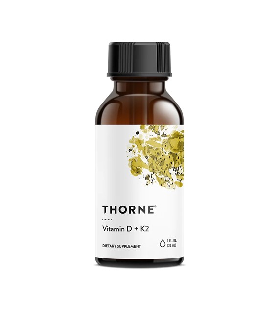 Thorne Research Witamina D3 + K2 w płynie - 30 ml