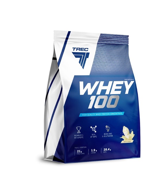Trec Whey 100 Koncentrat białka serwatkowego waniliowy - 2275 g